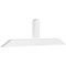 Ekena Millwork Portland Architectural Grade PVC Gable Bracket, 84"W x 24 1/2"H x 4"D x 6"F, 7/12 Pitch GBP084X25X0406POR00 - alternate 1